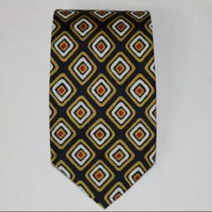 Neiman-Marcus Geometric Print Silk Tie